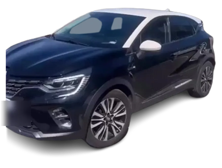 Renault Captur noir toit blanc proposé en location par PB Francilien